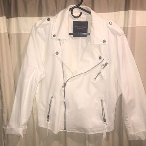 White/Cream American Eagle MotoJacket
